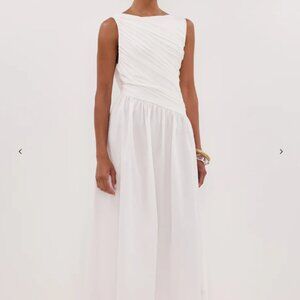 Dissh Alexandra White Hybrid Midi Dress - Size 4